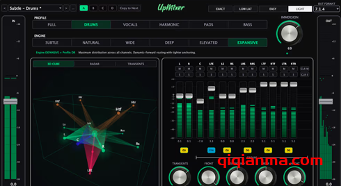 Win Max1mus Audio UpM1xer v1.1.1-R2R自动化立体声到环绕声上混插件