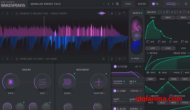 Win BABY Audio Grainferno v1.1.1-R2R新一代颗粒合成器